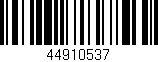 Código de barras (EAN, GTIN, SKU, ISBN): '44910537'