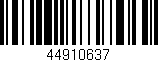 Código de barras (EAN, GTIN, SKU, ISBN): '44910637'