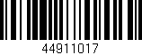 Código de barras (EAN, GTIN, SKU, ISBN): '44911017'