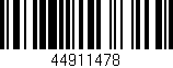 Código de barras (EAN, GTIN, SKU, ISBN): '44911478'