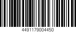 Código de barras (EAN, GTIN, SKU, ISBN): '4491179004450'