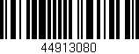 Código de barras (EAN, GTIN, SKU, ISBN): '44913080'