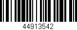 Código de barras (EAN, GTIN, SKU, ISBN): '44913542'