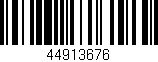 Código de barras (EAN, GTIN, SKU, ISBN): '44913676'