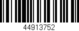 Código de barras (EAN, GTIN, SKU, ISBN): '44913752'