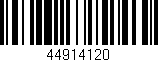 Código de barras (EAN, GTIN, SKU, ISBN): '44914120'