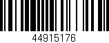 Código de barras (EAN, GTIN, SKU, ISBN): '44915176'
