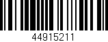 Código de barras (EAN, GTIN, SKU, ISBN): '44915211'