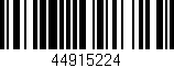Código de barras (EAN, GTIN, SKU, ISBN): '44915224'