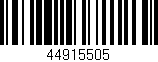Código de barras (EAN, GTIN, SKU, ISBN): '44915505'