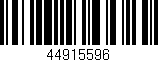 Código de barras (EAN, GTIN, SKU, ISBN): '44915596'