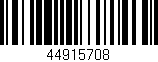 Código de barras (EAN, GTIN, SKU, ISBN): '44915708'