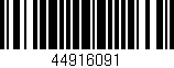 Código de barras (EAN, GTIN, SKU, ISBN): '44916091'