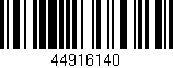 Código de barras (EAN, GTIN, SKU, ISBN): '44916140'
