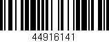Código de barras (EAN, GTIN, SKU, ISBN): '44916141'