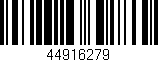 Código de barras (EAN, GTIN, SKU, ISBN): '44916279'