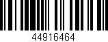 Código de barras (EAN, GTIN, SKU, ISBN): '44916464'