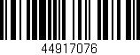 Código de barras (EAN, GTIN, SKU, ISBN): '44917076'