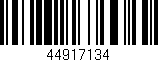 Código de barras (EAN, GTIN, SKU, ISBN): '44917134'