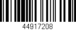 Código de barras (EAN, GTIN, SKU, ISBN): '44917208'