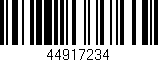 Código de barras (EAN, GTIN, SKU, ISBN): '44917234'