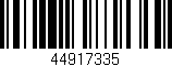 Código de barras (EAN, GTIN, SKU, ISBN): '44917335'