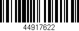 Código de barras (EAN, GTIN, SKU, ISBN): '44917622'