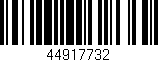 Código de barras (EAN, GTIN, SKU, ISBN): '44917732'