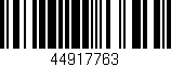 Código de barras (EAN, GTIN, SKU, ISBN): '44917763'