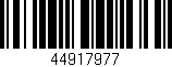 Código de barras (EAN, GTIN, SKU, ISBN): '44917977'