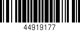 Código de barras (EAN, GTIN, SKU, ISBN): '44919177'