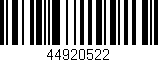 Código de barras (EAN, GTIN, SKU, ISBN): '44920522'