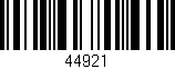 Código de barras (EAN, GTIN, SKU, ISBN): '44921'