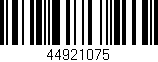 Código de barras (EAN, GTIN, SKU, ISBN): '44921075'