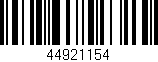 Código de barras (EAN, GTIN, SKU, ISBN): '44921154'