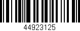 Código de barras (EAN, GTIN, SKU, ISBN): '44923125'