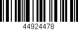 Código de barras (EAN, GTIN, SKU, ISBN): '44924478'