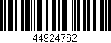 Código de barras (EAN, GTIN, SKU, ISBN): '44924762'