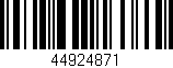 Código de barras (EAN, GTIN, SKU, ISBN): '44924871'