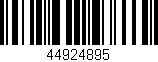 Código de barras (EAN, GTIN, SKU, ISBN): '44924895'