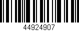 Código de barras (EAN, GTIN, SKU, ISBN): '44924907'