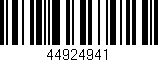 Código de barras (EAN, GTIN, SKU, ISBN): '44924941'