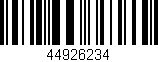 Código de barras (EAN, GTIN, SKU, ISBN): '44926234'