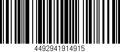 Código de barras (EAN, GTIN, SKU, ISBN): '4492941914915'