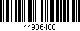 Código de barras (EAN, GTIN, SKU, ISBN): '44936480'
