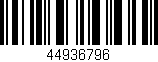Código de barras (EAN, GTIN, SKU, ISBN): '44936796'