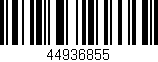 Código de barras (EAN, GTIN, SKU, ISBN): '44936855'