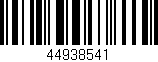Código de barras (EAN, GTIN, SKU, ISBN): '44938541'