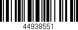 Código de barras (EAN, GTIN, SKU, ISBN): '44938551'