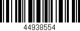 Código de barras (EAN, GTIN, SKU, ISBN): '44938554'